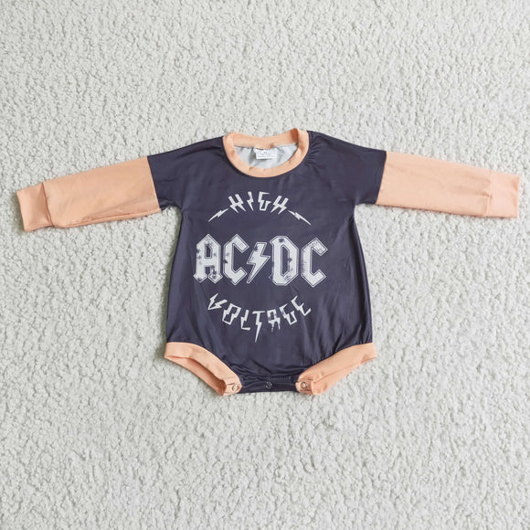 Promotional Leopard Print Long Sleeve Gray Girls Fall Romper