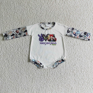 Witches White Halloween Romper