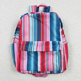 Red Blue Stripe Backpack