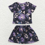 Wednesday Black Girls Skirt Sets