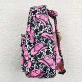 Cowgirl Hat Cow Print Backpack