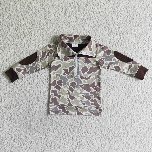 Polo Camo Boys Long Sleeve Top