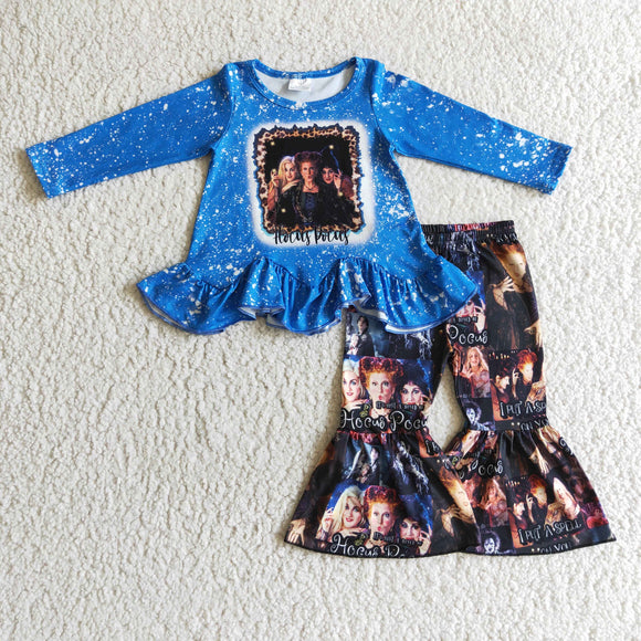 Witches Blue Black Girls Halloween Outfits