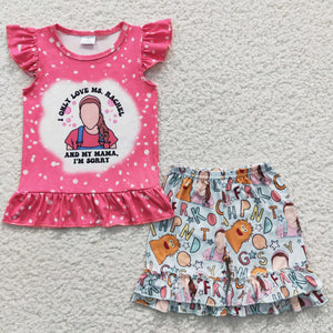 Love Ms. Rachel and Mama Girls Shorts Sets