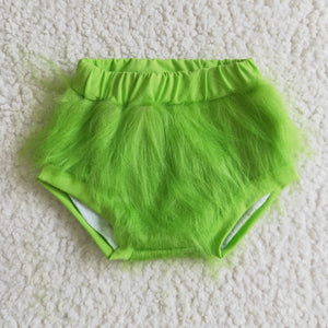 Green Fur Christmas Bummies