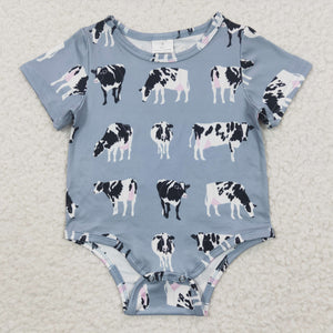 Cows Navy Boys Summer Romper