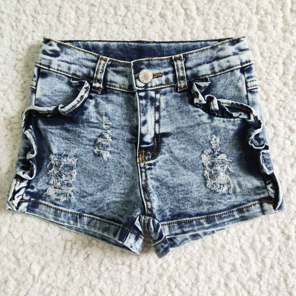 Distressed Jeans Denim Shorts