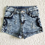 Distressed Jeans Denim Shorts