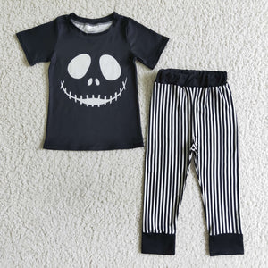 Black Striped Boys Halloween Outfits