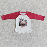 Kids Bless Your Heart Mommy & Me Hot Pink Valentine Top