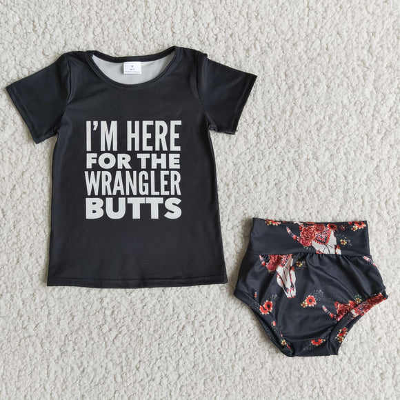 Promotional I'm here for the wrangler butts Bummies Sets