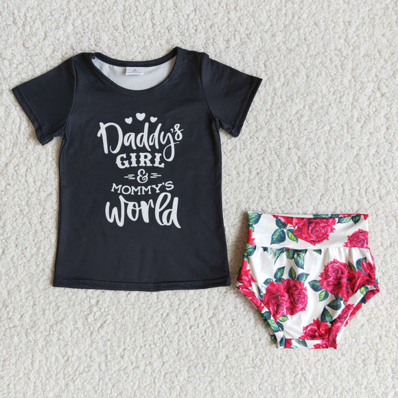 Promotional Daddy's Girl Floral Bummies Sets