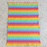 Colorful Stripes Brown Baby Blankets